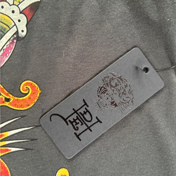 Ed Hardy Eagle Rhinestone T Shirt - Picture 4 of 5